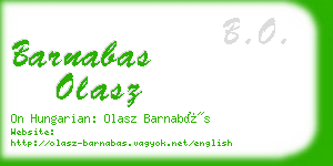 barnabas olasz business card